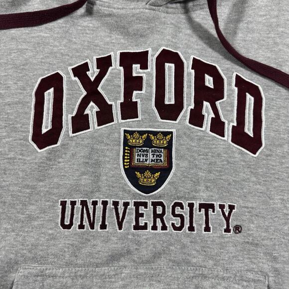 Oxford University Hoodie Sweatshirt Men’s Small Collegiate Pullover Gray - Picture 2 of 5